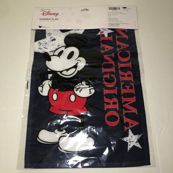 Disney Mickey Mouse Garden Flag "American Original" 4th Of July Patriotic USA - Picture 4 of 6